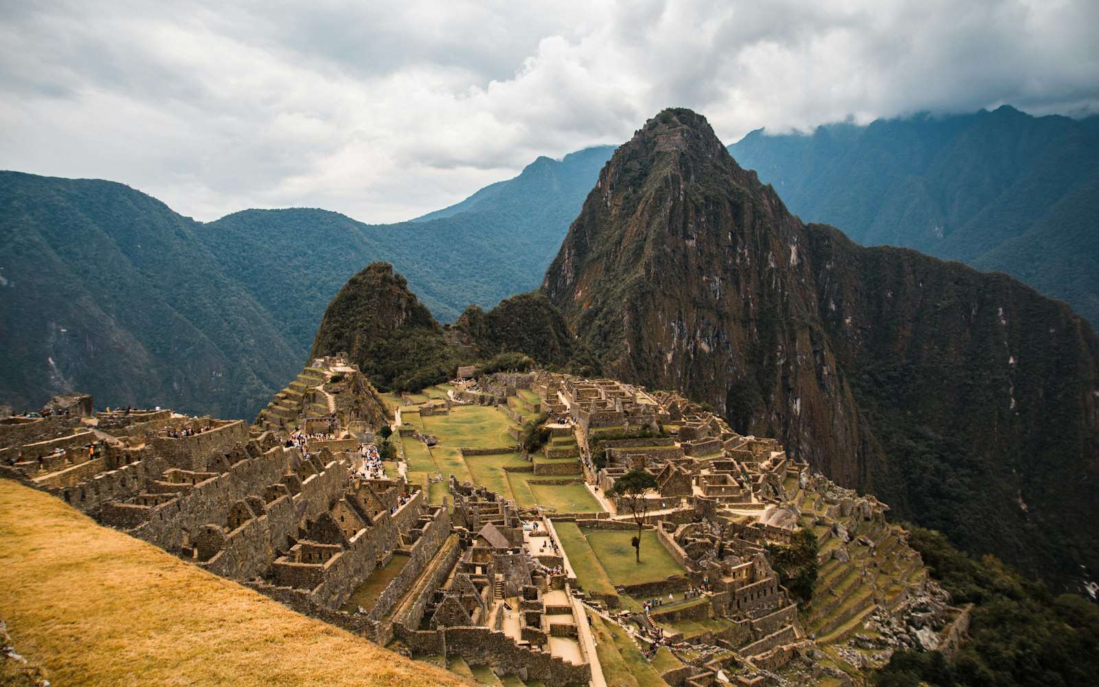 Machu Picchu beneath Huayna Picchu